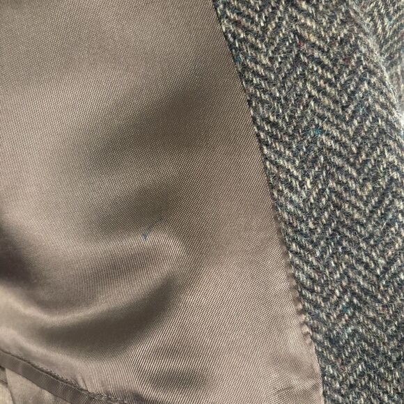 VTG Andhurst Wool Tweed Mens 46R Blazer Sports Coat Brown Leather Elbow Patches - Picture 9 of 10